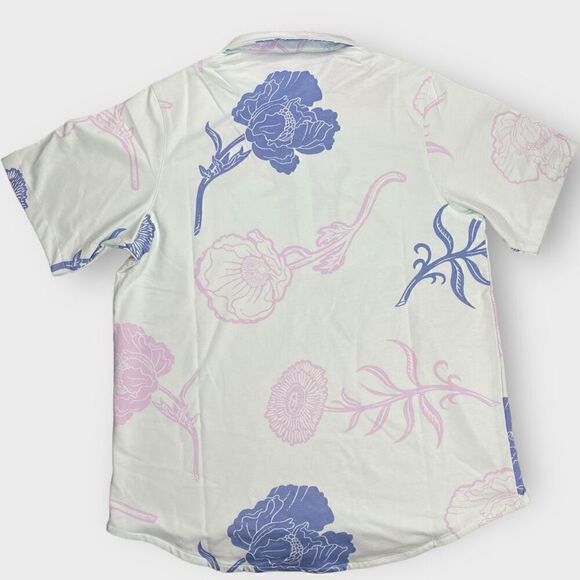 Nike SB Floral Skateboard Polo Shirt Blue Green Pink DM0169-394 Mens size M New - Picture 8 of 10